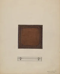 Skórzany futerał na medal, 1936.