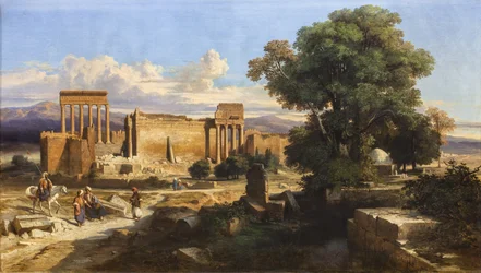 Ruiny Balbeck, 1846 (olej na płótnie)