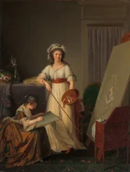 Wnętrze Pracowni Malarki, 1789.