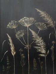 Złote botaniczne sylwetki