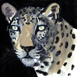 Noc, 2015, (akwarela na papierze)