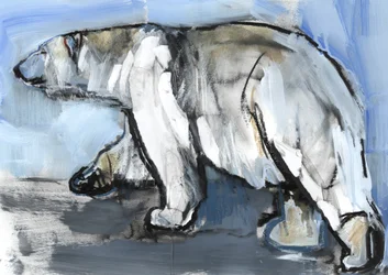 Polar, 2013, (media mieszane i kolaż na papierze)
