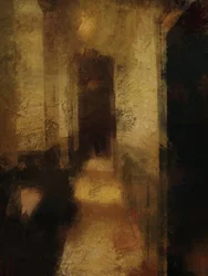 korytarz w zamku Elvaston