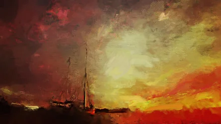 po sztormie na morzu