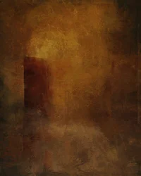 Pusty pokój, zamek Elvaston (mixed media)