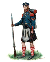 79. żołnierz milicji stanu Nowy Jork 1860, 2024 (akwarela i gwasz na brystolu)