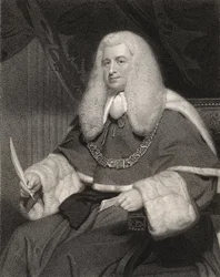 Lord Lloyd Kenyon, rytował William Holl (1807-71), z „National Portrait Gallery, tom III”, opublikowano około 1835 roku