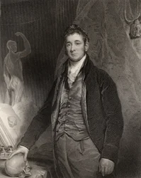 Sir Anthony Carlisle, sztychowany przez H. Robinsona, z „Narodowej Galerii Portretów, tom I”, wyd. 1820