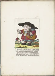 De dwerg Crispin Skarnitz, ok. 1710 Herr Crispin Ehrnveste i Hochweiße, dziedziczny lord Skarnitz auff Pfeffermühl, rycerz Braitten huth (tytuł na obiekcie) Il Callotto resurcitato lub nowo umeblowana mała szafka (tytuł serii)