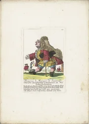 Krasnolud Monsieur le Marquis de Sauterelle, ca. 1710 Monsieur le Marquis de Sauterelle, Obrister Heüschrecken Commissarius, deklaracja in der Liebes (tytuł na przedmiocie) Il Callotto resurcitato lub nowo mianowany gabinet Zwerchen (tytuł serii)
