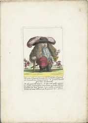 Krasnolud Nicolas Charon jako generał kawalerii, ca. 1710 Nicolas Charon, Viconte de Corbeillac, generał kawalerii, gubernator i Wielki Intendt. de l