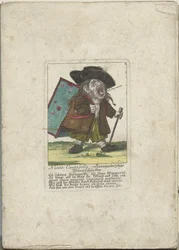 De dwerg Nicolo Cantabella, ok. 1710 Nicolo Cantabella, Savoyard wycinacz robaków (tytuł na obiekcie) Il Callotto resurcitato lub nowo umeblowana mała szafka (tytuł serii)