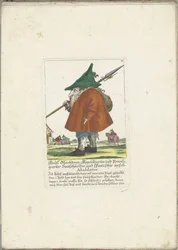 Dwerg Riepl Gleichdron, ok. 1710 Riepl Gleichdron, Licensed and Privileged Sausage Cutter oraz Spanish Apple Abaldator (tytuł na obiekcie) Il Callotto resurcitato lub nowo umeblowana mała szafka (tytuł serii)