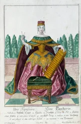Tapicerka. Grawer autorstwa Martina Engelbrechta (1684-1756), w „Nowym zespole habilles manewrów” XVIII w., Niemcy. Paryż, Sztuka Dekoracyjna