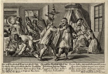 Pandurowie odwiedzający Żydów, ok. 1756