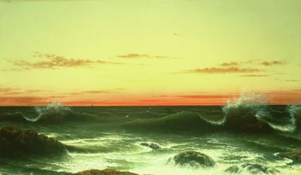 Pejzaż morski: Zachód słońca, 1861