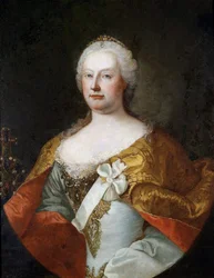 Portret cesarzowej Marii Teresy z Austrii (portret cesarzowej Marii Teresy z Austrii) - obraz Martina van Meytensa (1695-1770), olej na płótnie, ok. 1750, sztuka holenderska