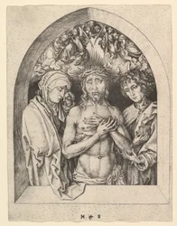 Chrystus jako Mąż Bolesny z Dziewicą i Św. 1435-1491.