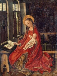 Madonna z Dzieciątkiem w pokoju – Martin Schongauer (około 1430-1491)