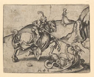 Św. Jerzy zabijający smoka, ca. 1435-1491.
