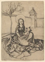 Madonna z Dzieciątkiem na dziedzińcu, ca. 1435-1491.