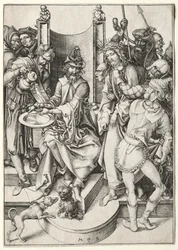 Pasja: Chrystus przed Piłatem.