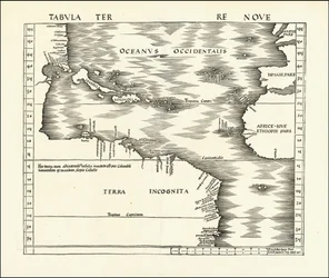 Mapa Admiralicji z 1513 roku autorstwa Martina Waldseemüllera