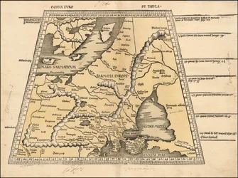 Mapa Bałtyku, Skandynawii, Polski i Europy Wschodniej z 1513 r. autorstwa Martina Waldseemüllera