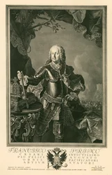 Franciszek I Stefan, cesarz Świętego Cesarstwa Rzymskiego (rycina)