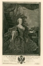Maria Teresa, Święta Cesarzowa Rzymska (rycina)