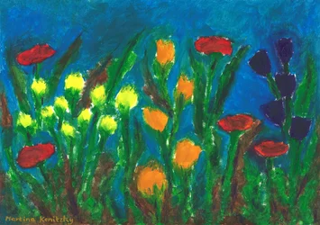 Kwietna łąka latem