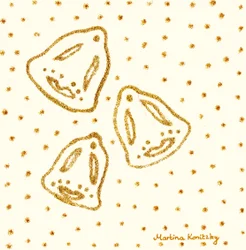 Kompozycja abstrakcyjna Golden Bells