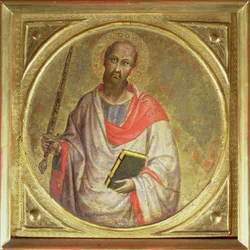 Paweł Apostoł (tempera na złotym podłożu)