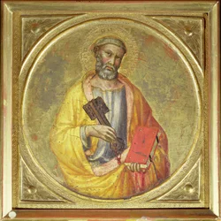 Święty Piotr Apostoł (tempera na złotym podłożu)