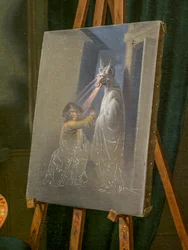 Malarz Christian August Lorentzen, detal