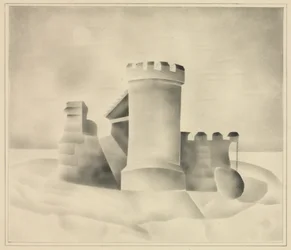 Ruiny przy świetle księżyca, 1840.