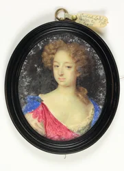 Pani zwana Lady Paston (akwarela na welinie)