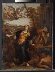 Św. Katarzyna Aleksandryjska, ok.1650-99 (olej na płótnie)