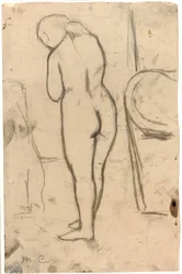 Rysunek do aktu stojącego, c.1879