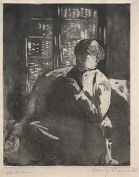 Dziewiarstwo w Bibliotece, ok. godz. 1881.