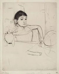 Mimi jako brunetka, ok. 1889.