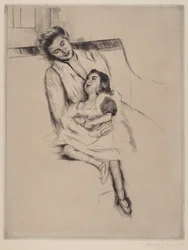 Reine i Margot siedzą na sofie nr 2, ok. 1930 r. 1902.