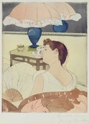 Lampa, 1891 (suchy punkt, miękki grunt i akwatinta na papierze)