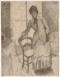 The Visitor recto, The Visitor verso, ok. godz. 1881.