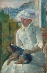 Młoda dziewczyna przy oknie, ok. 1883-1884.