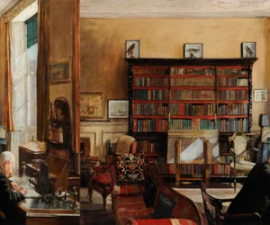 Studium wnętrza, ok. 1937 (olej na płótnie)