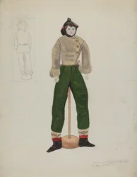 Lalka i kostium, ok. 1930 r. 1936.