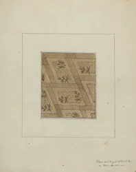 Materiał z Sukni, ok. 1900 r. 1937.