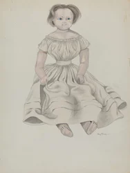 Lalka woskowa, ok. 1936.