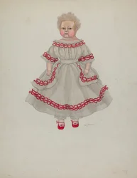 Lalka woskowa, ok. 1936.